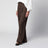 Pantaloni marroni con motivo check in lana e cashmere
