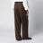 Pantaloni marroni con motivo check in lana e cashmere