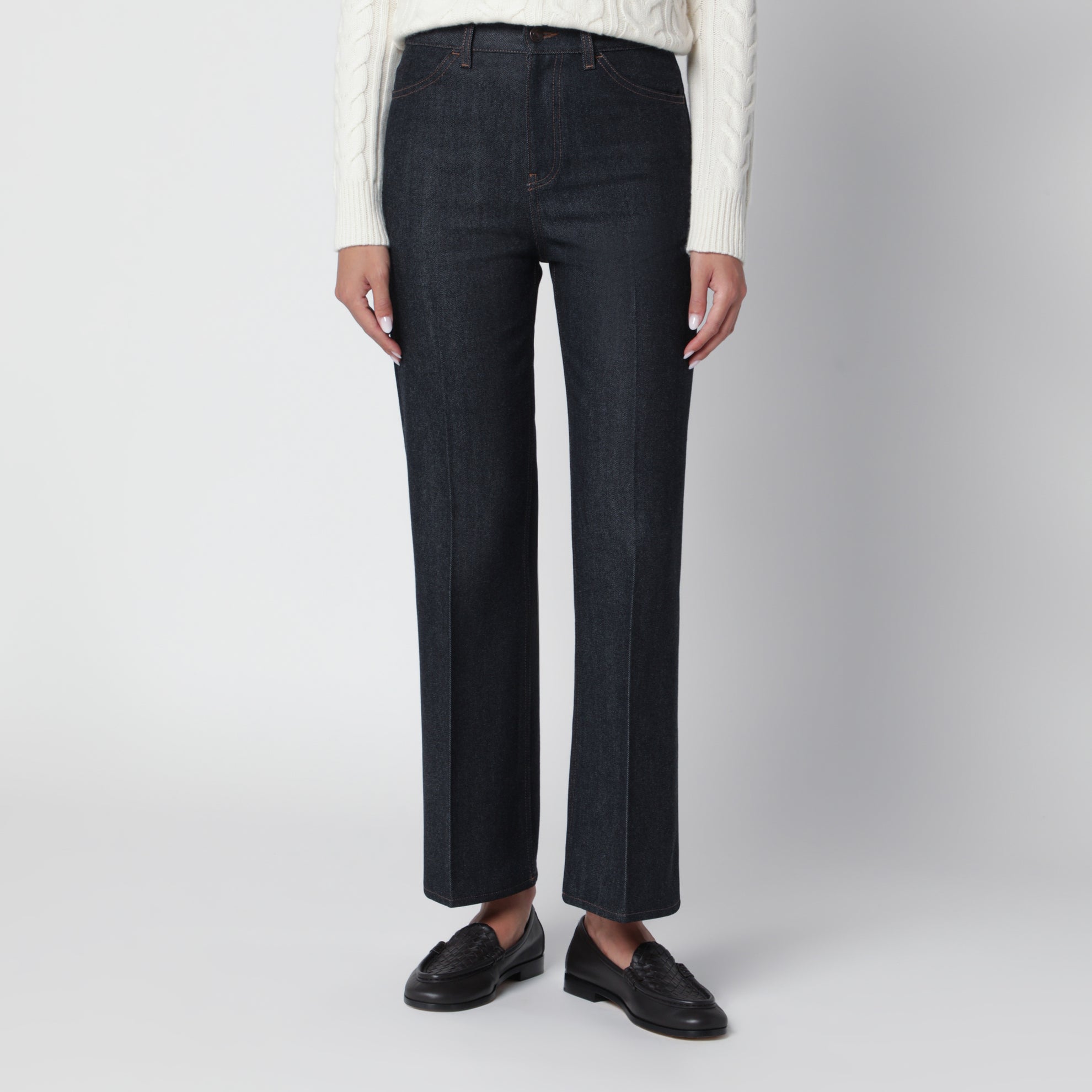 Classic dark denim jeans