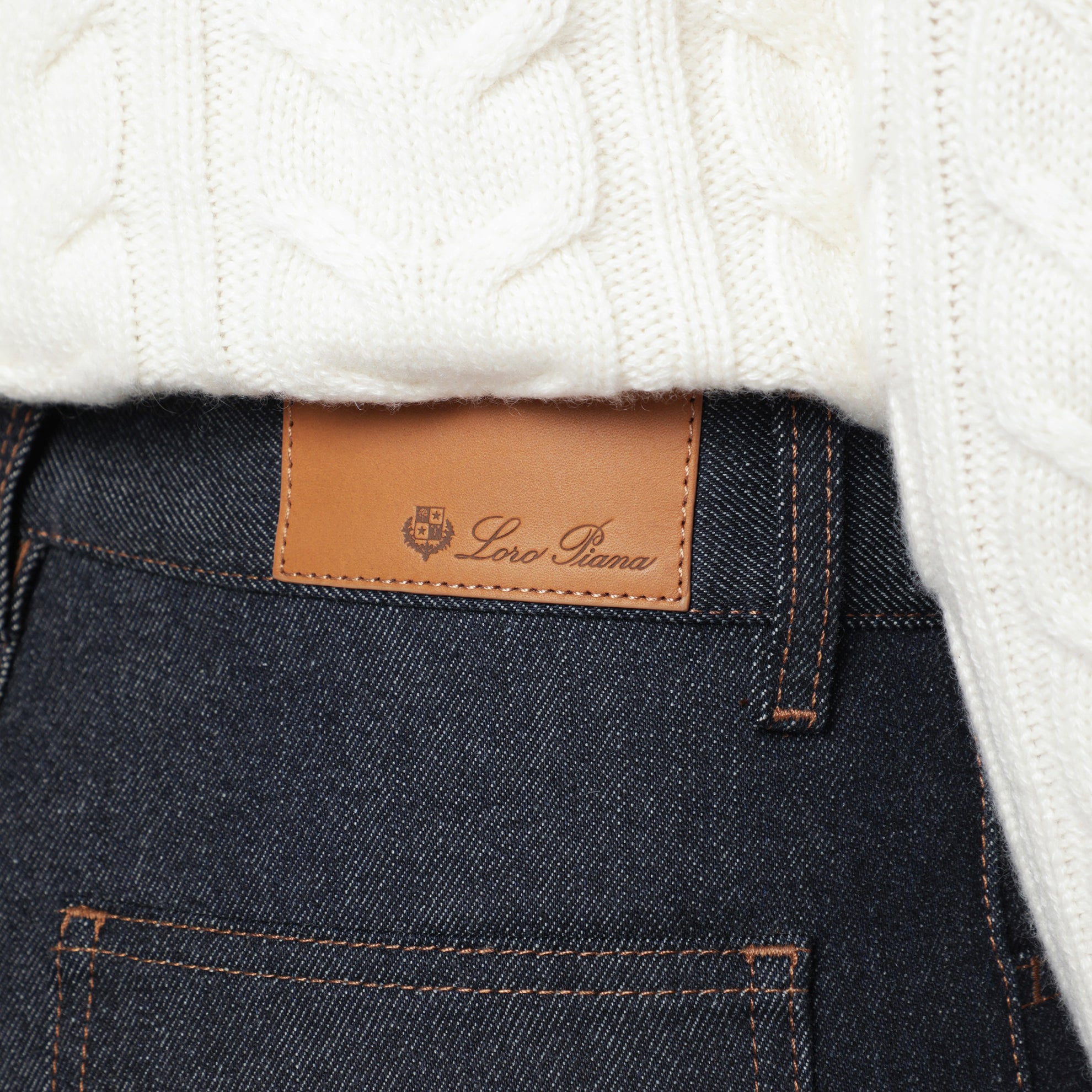 Classic dark denim jeans