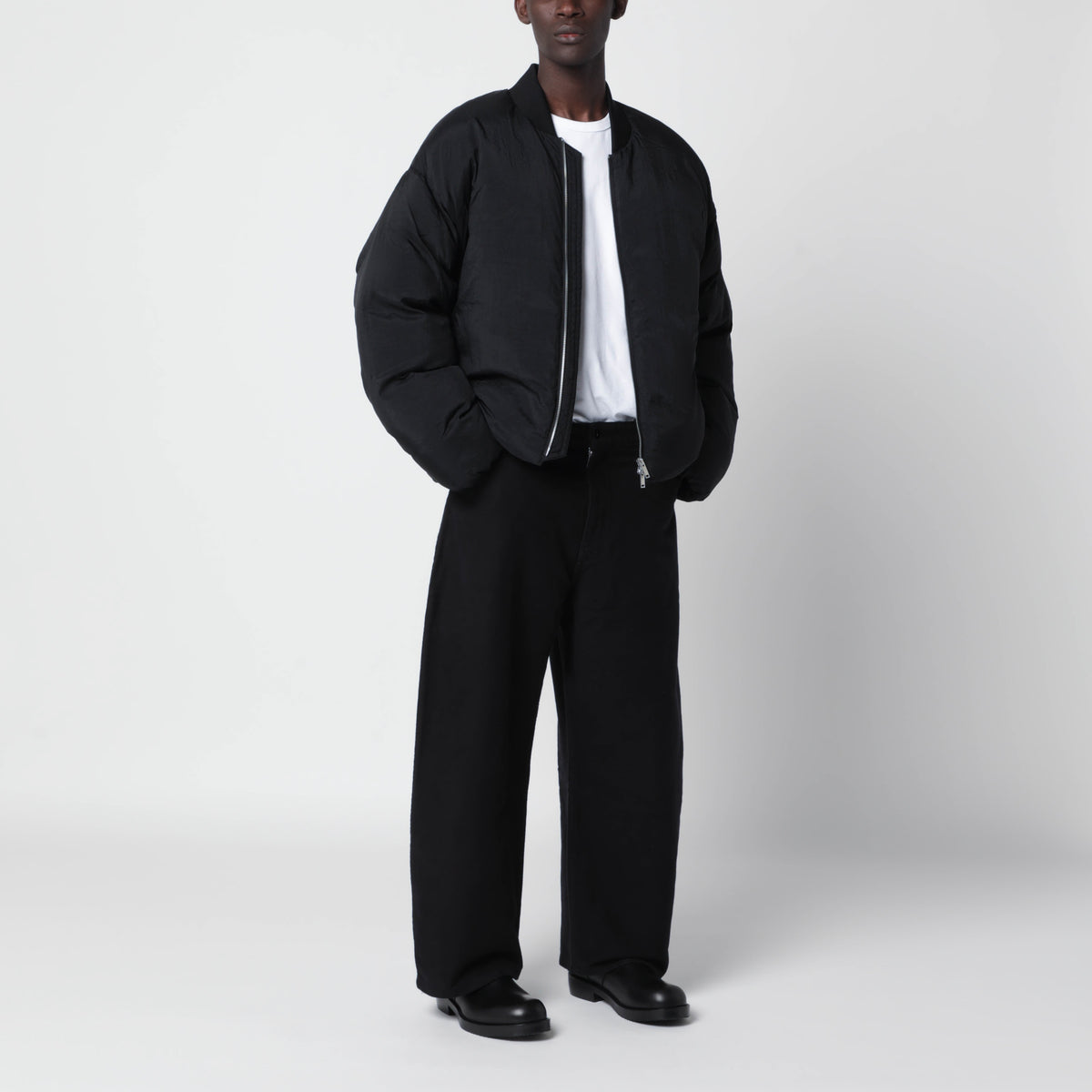 Bomber Frye nero in nylon