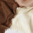 Sciarpa jacquard in lana e seta beige sfumata