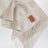 Sciarpa in cashmere bicolore in jacquard beige