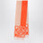 White / Orange Anagram jacquard scarf in wool and cashmere