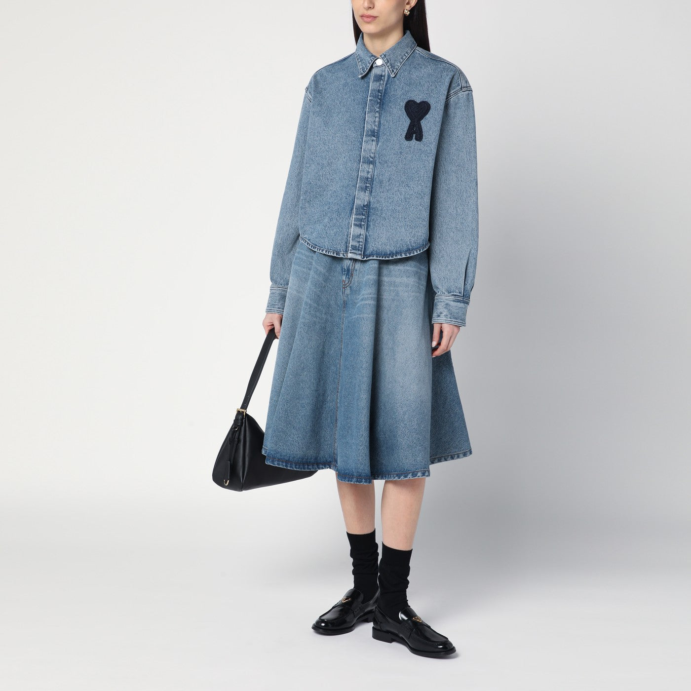Jeansbluse Ami De Coeur aus Denim