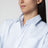 Camicia cropped Ami de Coeur a righe azzurra/bianca