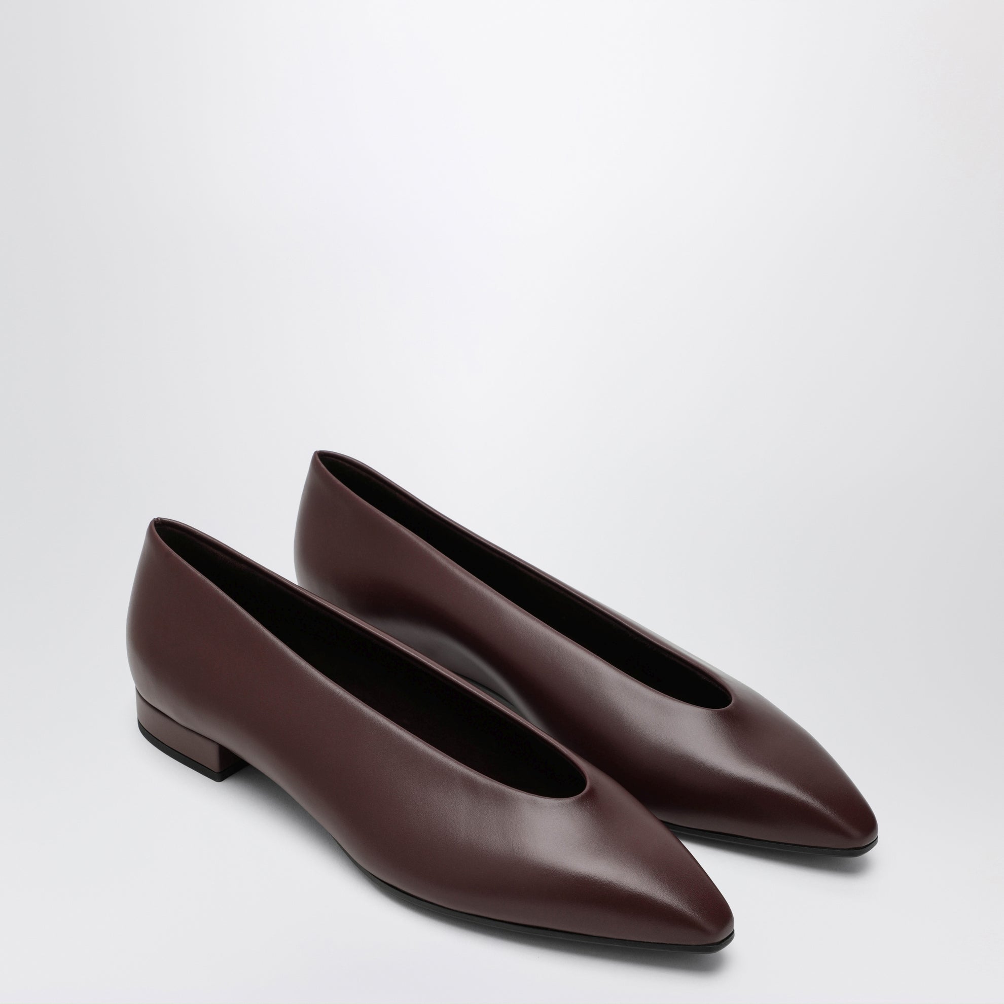 Ballerines Rebecca marron en cuir