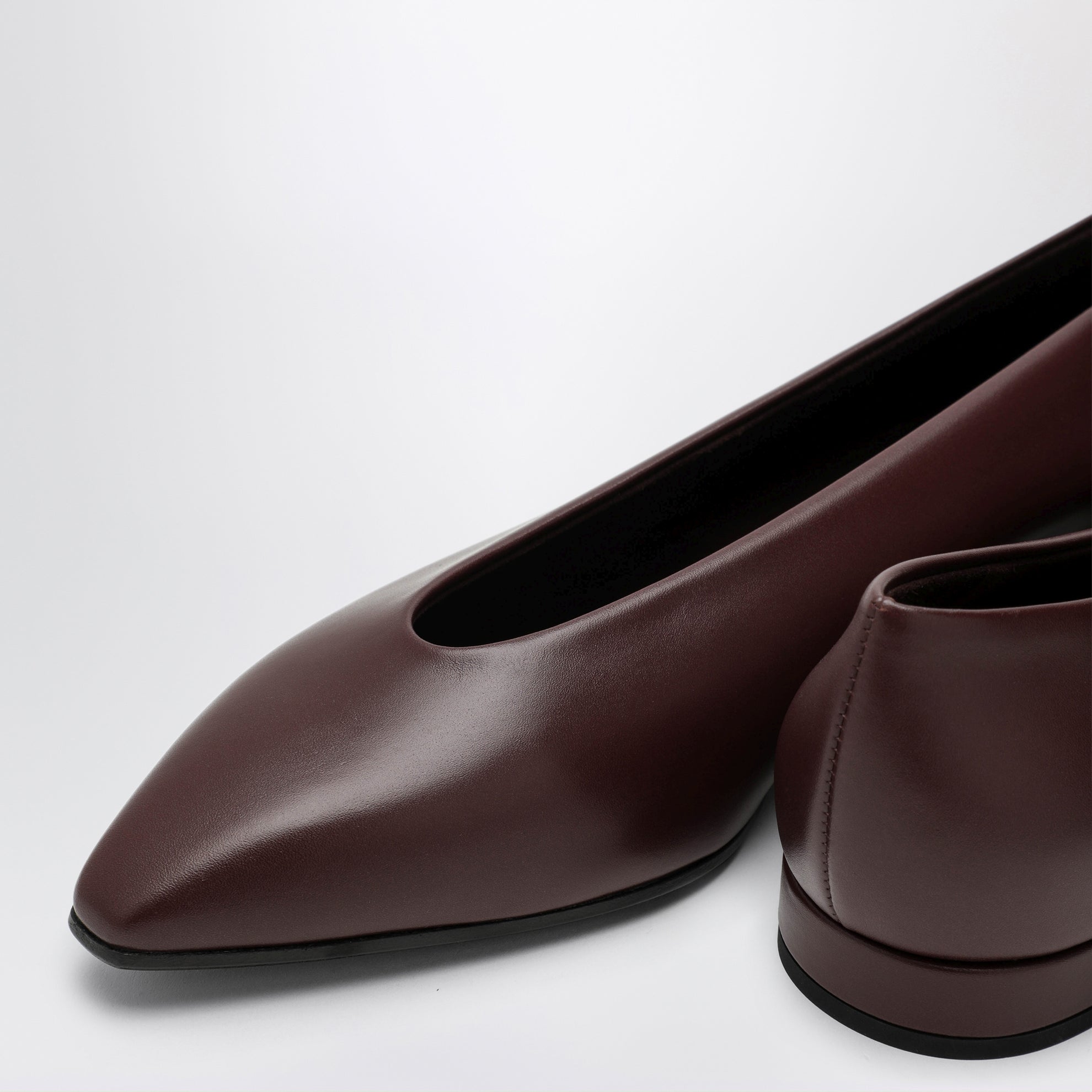 Ballerines Rebecca marron en cuir