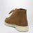 Beige suede lace-up ankle boots