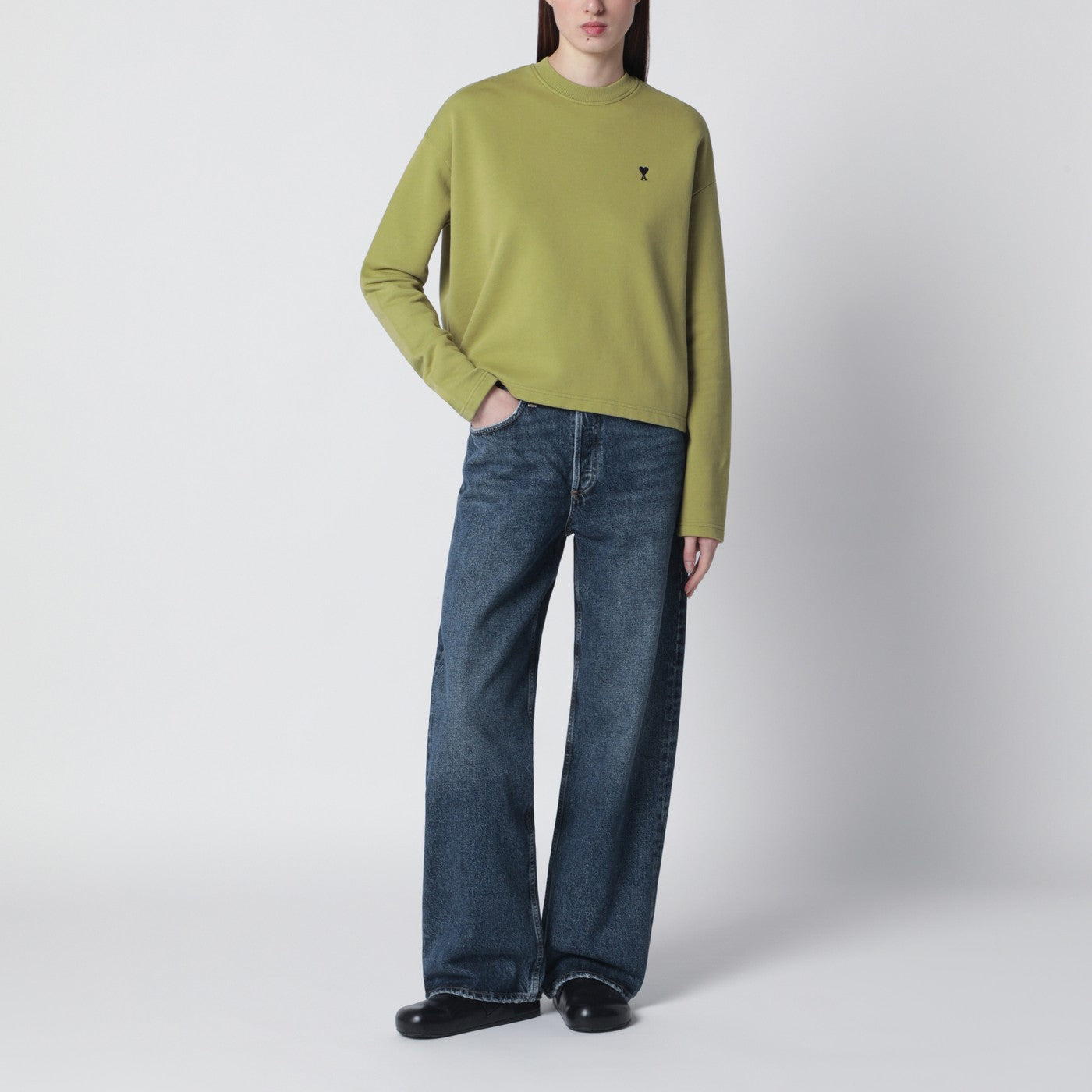 Ami de Coeur matcha green sweatshirt