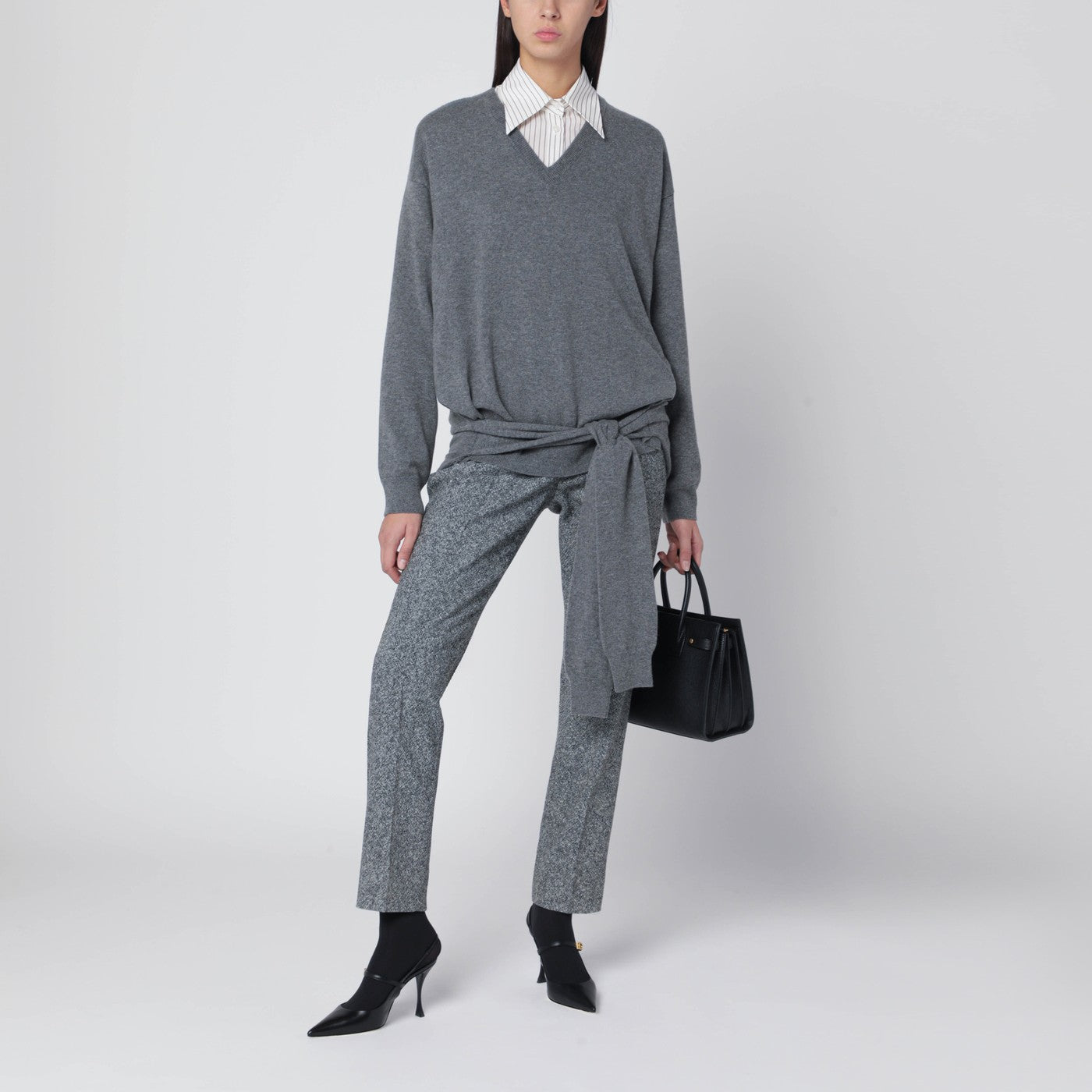 Gepunktete Wollmischhose