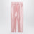Pantaloni Vita Dolce a sigaretta in shantung di seta rosa confetto