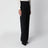 Pantaloni Double Pinch neri in lana vergine