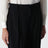 Pantaloni Double Pinch neri in lana vergine