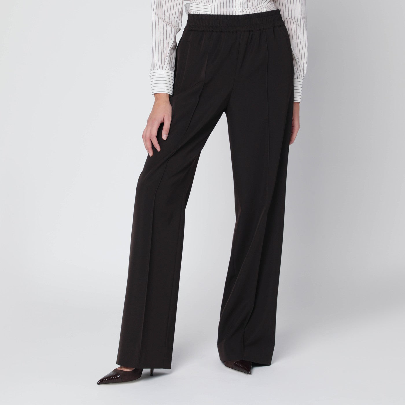 Pantalon marron en laine