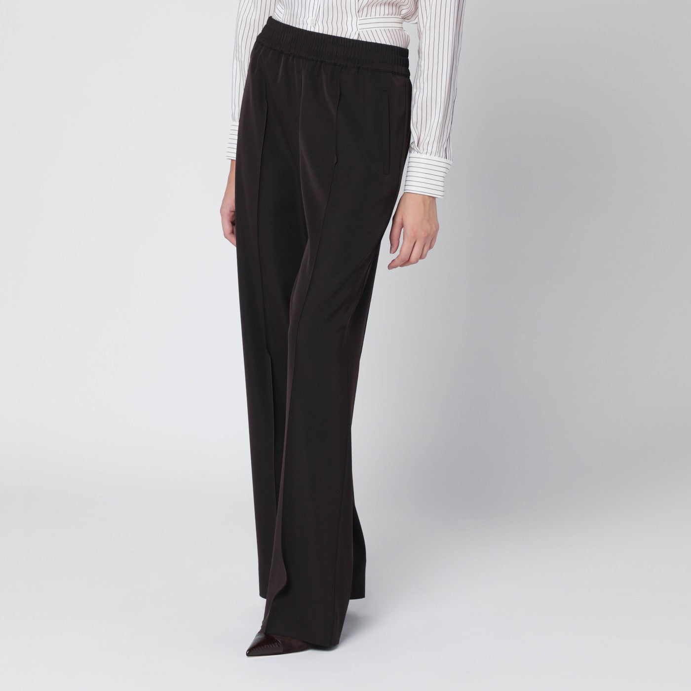 Pantalon marron en laine