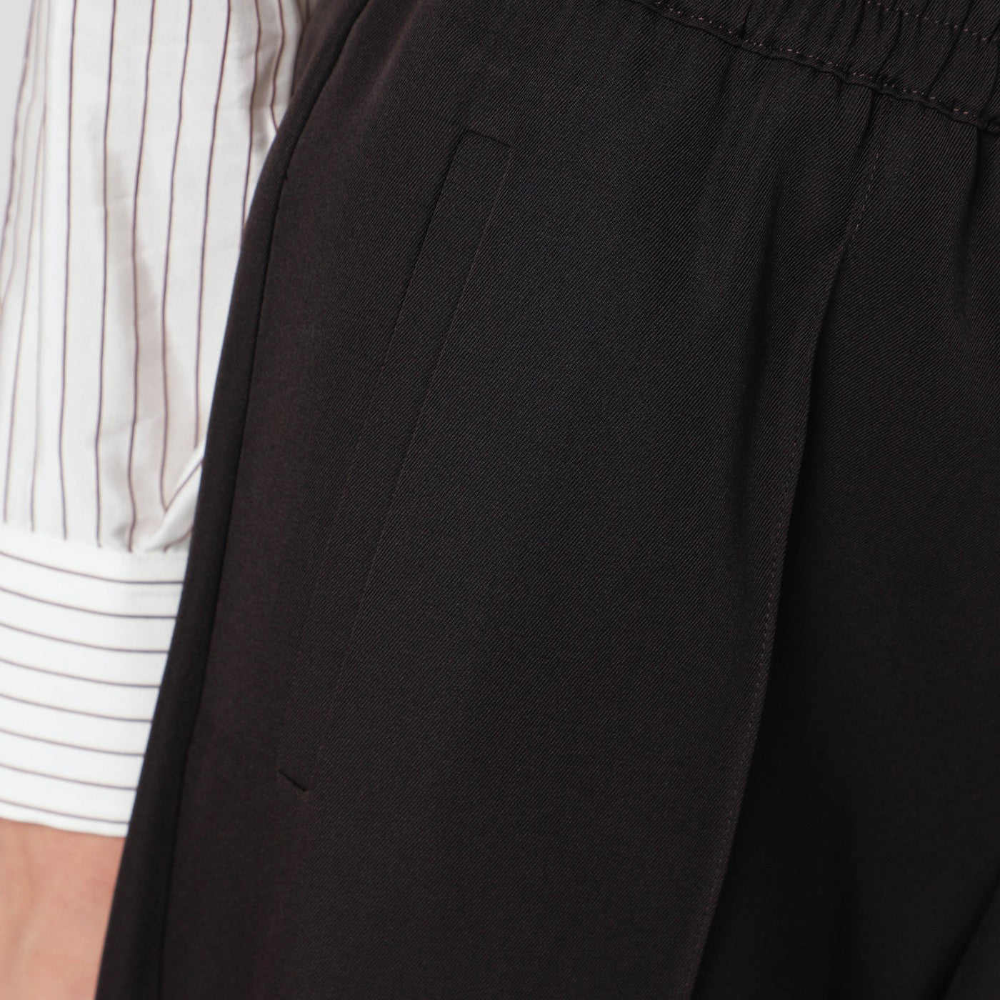 Pantalon marron en laine