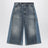 Bermuda in denim multicolore in cotone
