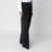 Pantalon noir ceinturé à motif rayures tennis
