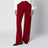 Jeans in twill di cotone rosso rubino
