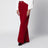 Jeans in twill di cotone rosso rubino