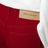 Jeans in twill di cotone rosso rubino