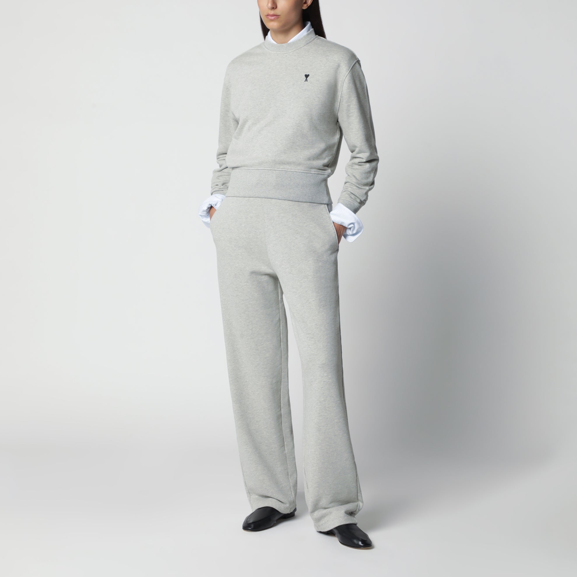 Pantalone jogging Ami de Coeur grigio 