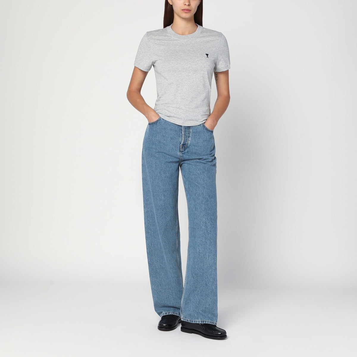 T-shirt Ami De Coeur gris