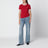 T-shirt Ami de Cœur rosso rubino in cotone