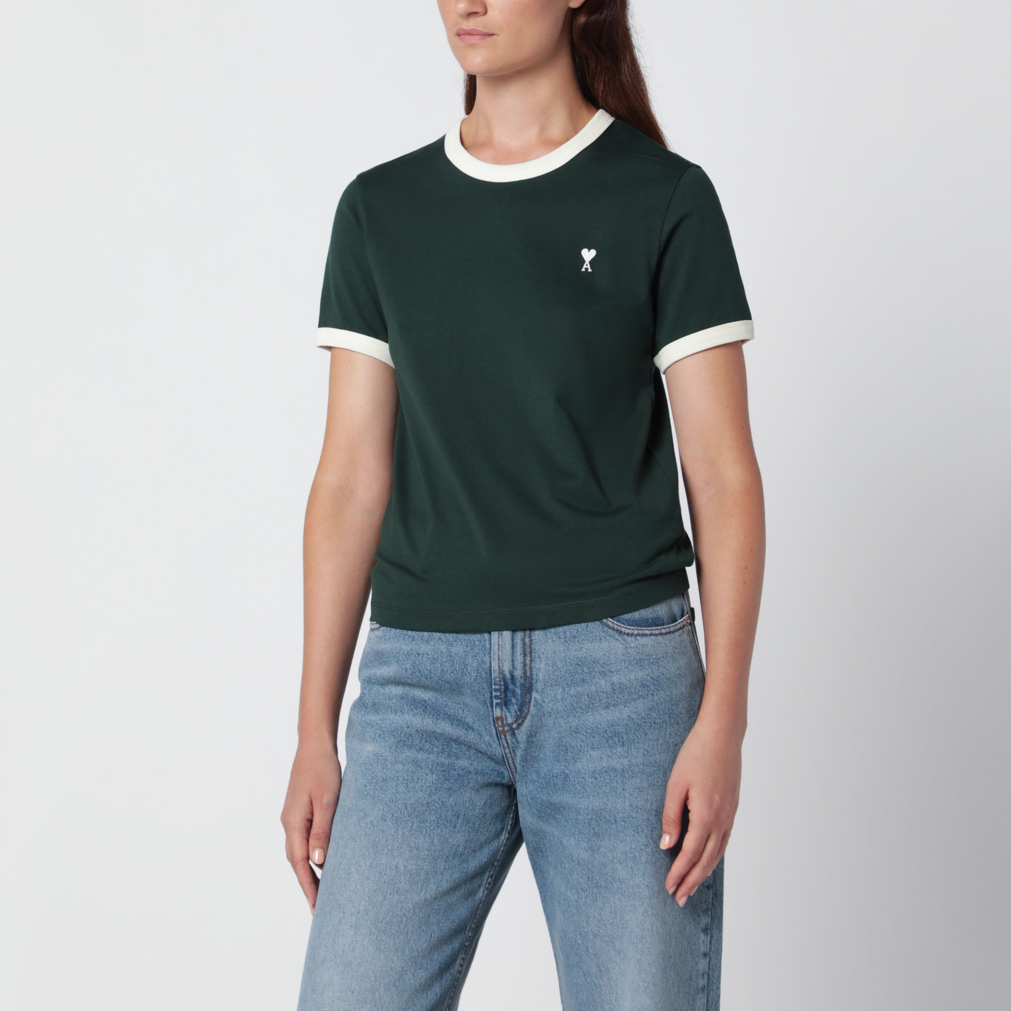 T-shirt Ami de Cœur en coton vert