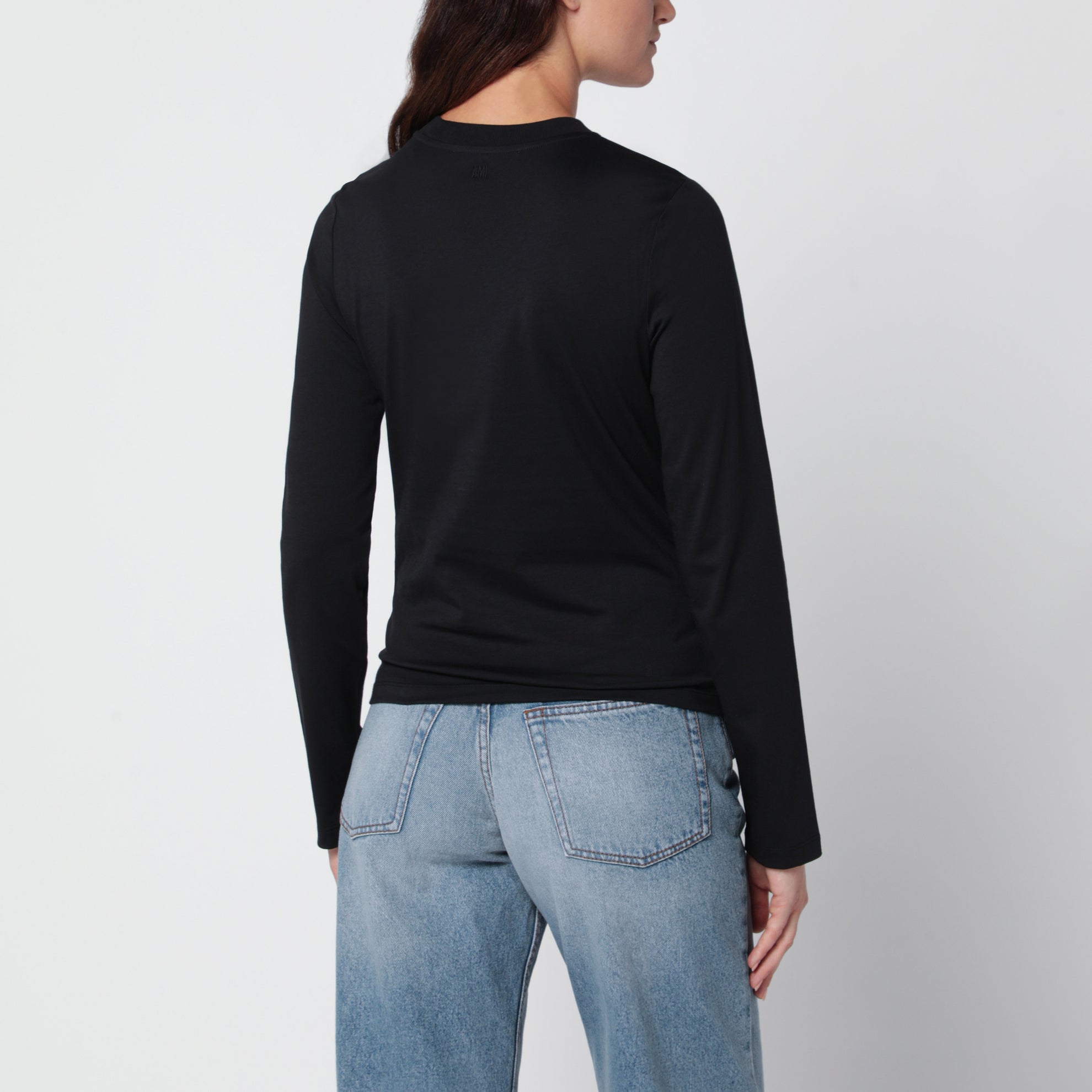 T-shirt Ami de Cœur en coton noir