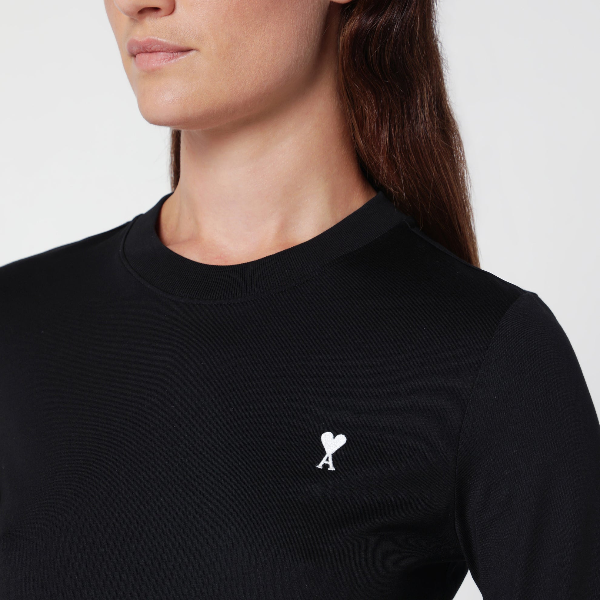 T-shirt Ami de Cœur en coton noir