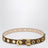 Ceinture marron en daim avec œillets métalliques