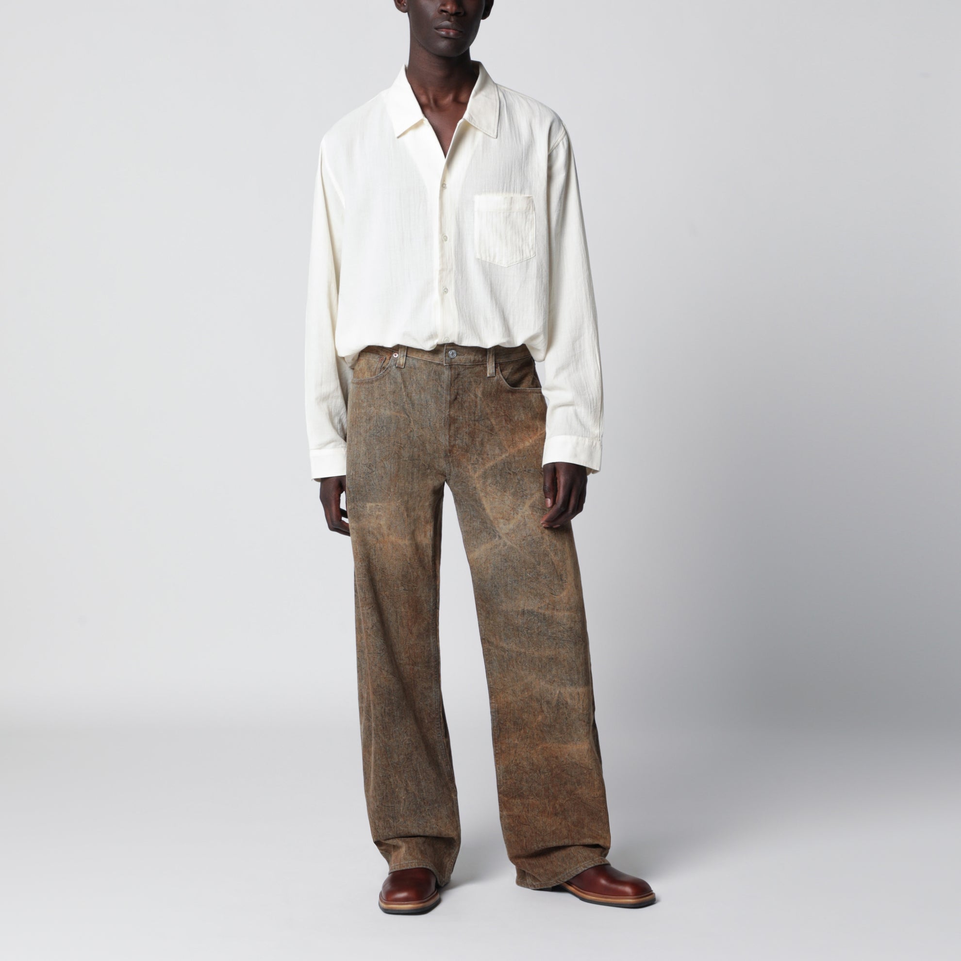 Camicia Leo in voile di cotone