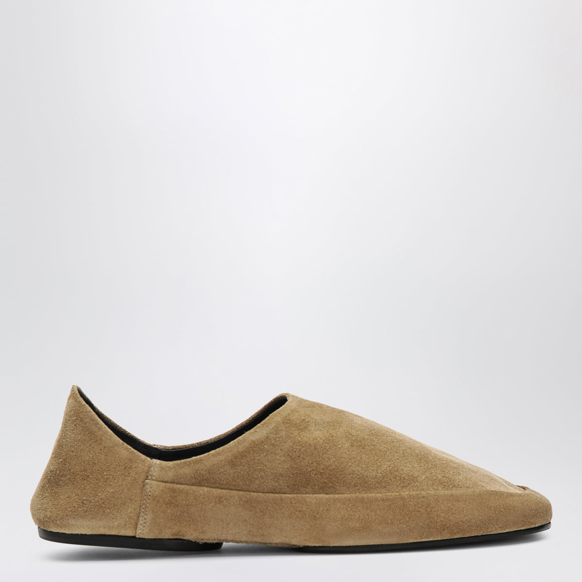 Slipper Floor beige in pelle scamosciata