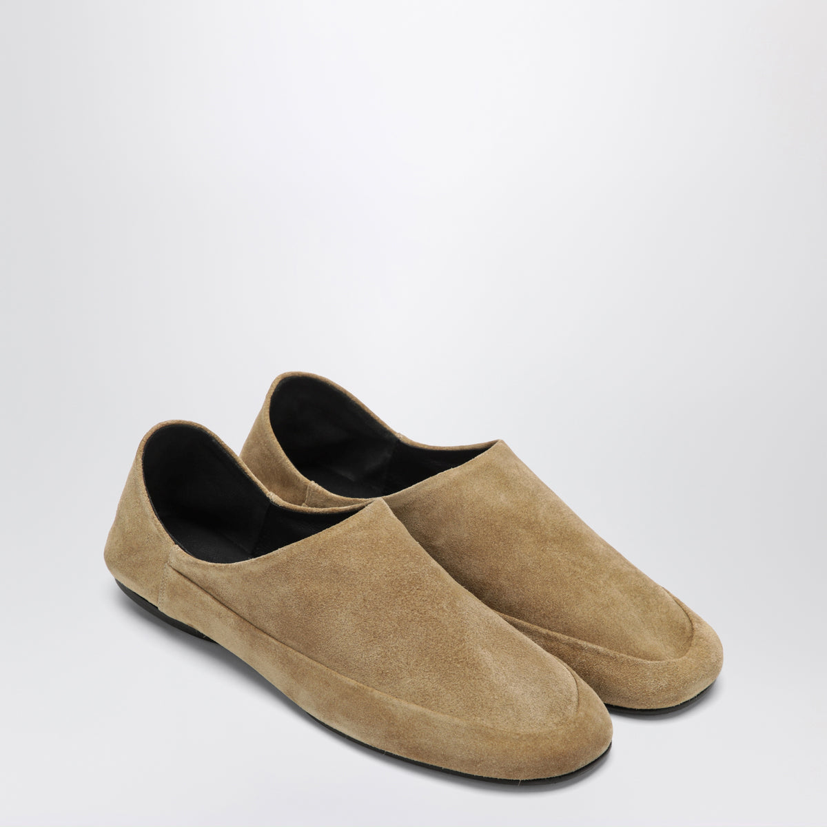 Slipper Floor beige in pelle scamosciata