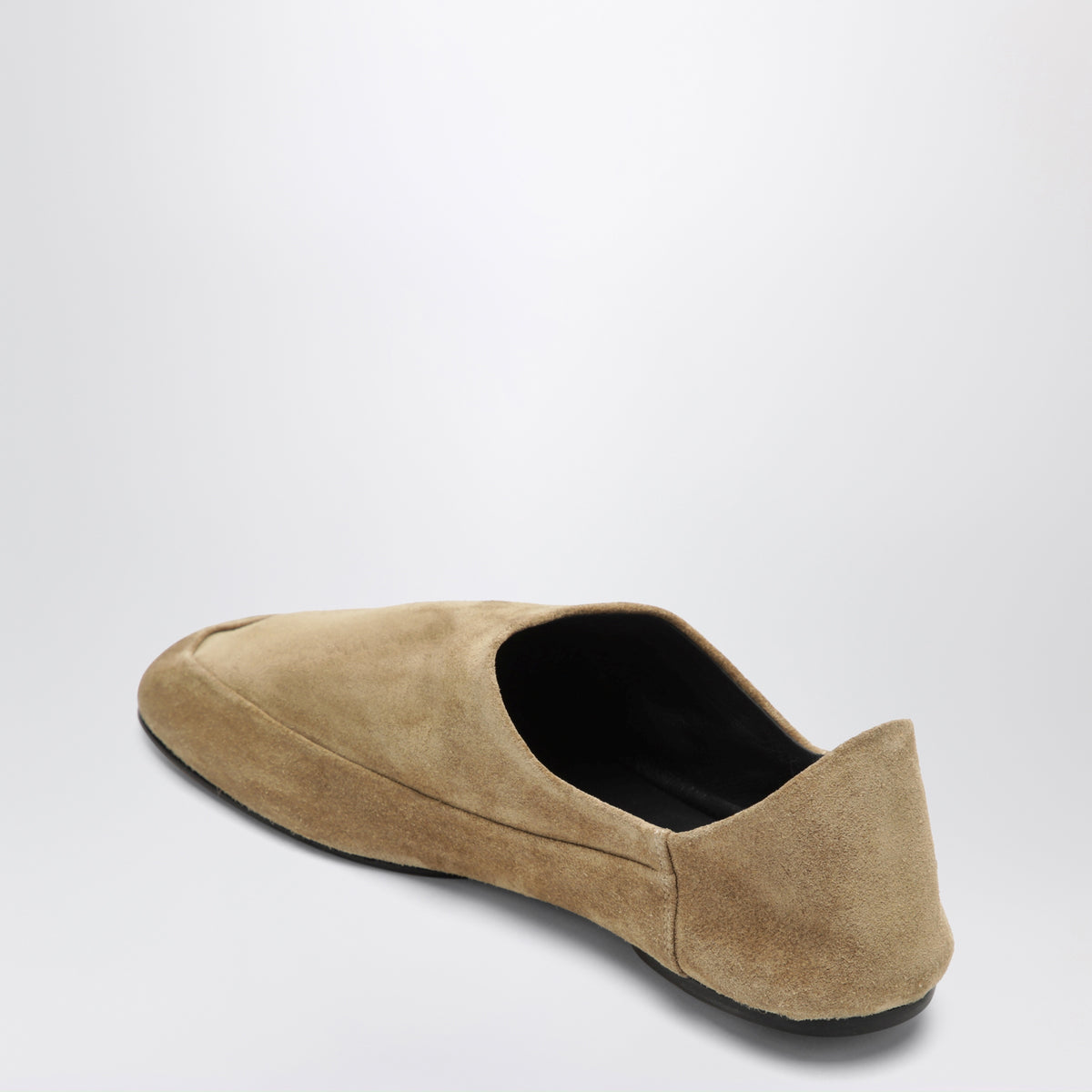 Slipper Floor beige in pelle scamosciata
