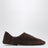 Slipper Floor marroni in pelle scamosciata