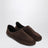 Slipper Floor marroni in pelle scamosciata