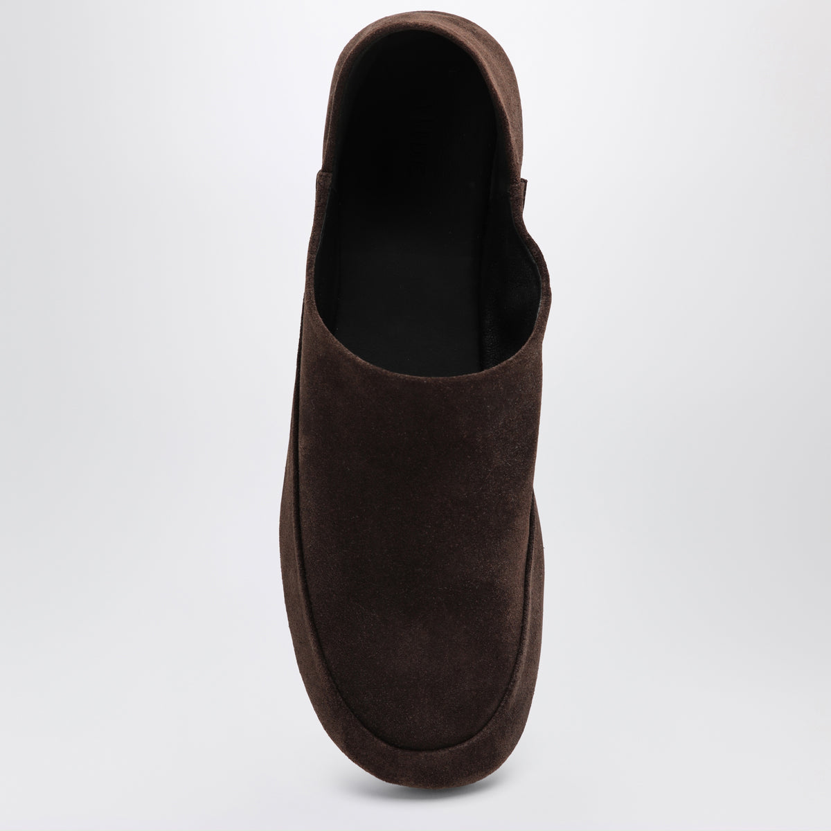 Slipper Floor marroni in pelle scamosciata
