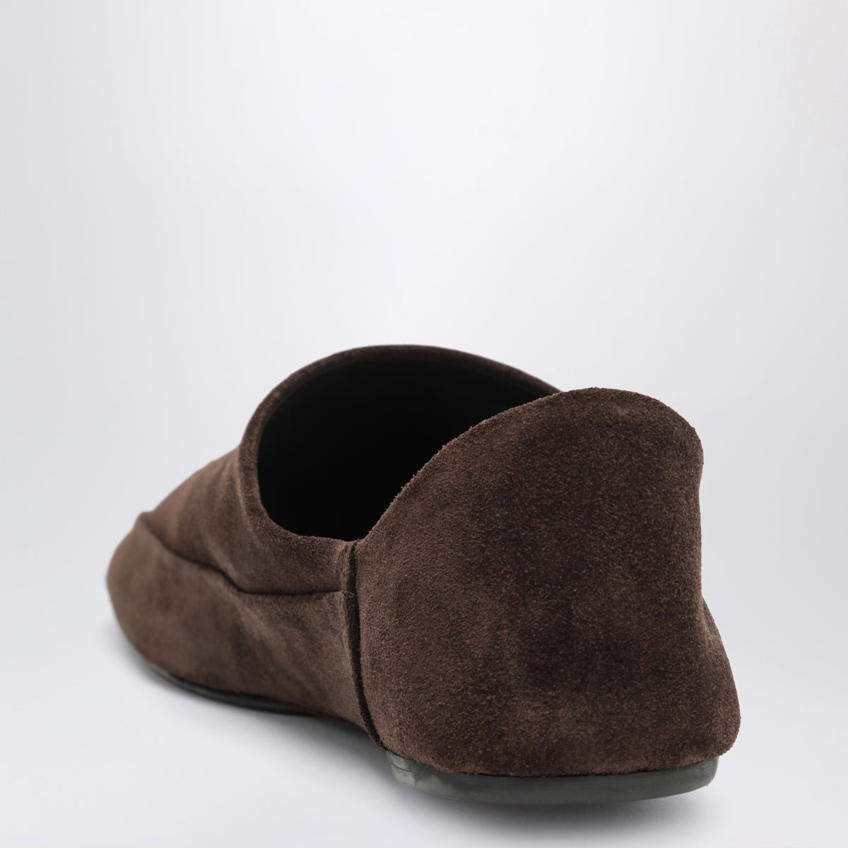 Slipper Floor marroni in pelle scamosciata