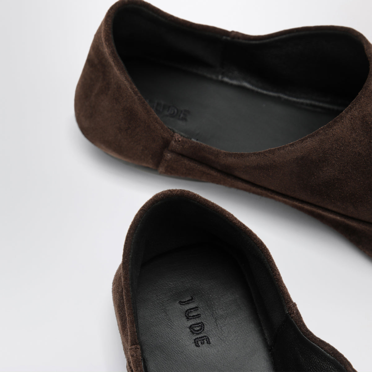 Slipper Floor marroni in pelle scamosciata