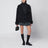Dark grey mélange wool coat
