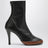 Black/Tan Luna ankle boots in leather