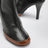 Black/Tan Luna ankle boots in leather