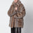 Brigitte coat in wolf-effect faux fur