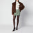 Veste courte Farrah marron en fausse fourrure