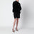 Schwarze Jackie Jacke aus Kunstpelz