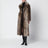 Leopard-print faux fur coat