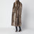 Leopard-print faux fur coat